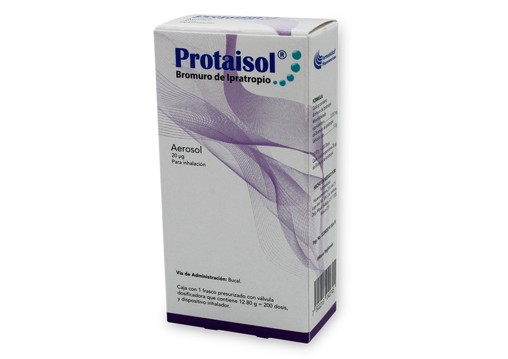 PROTAISOL BROMURO DE IPRATROPIO AEROSOL 20 MCG CAJ/1 INH 200 DOSIS