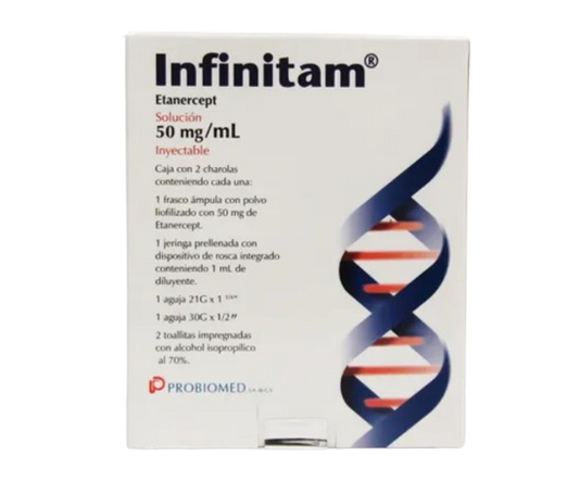 INFINITAM ETANERCEPT 50MG FAM 1ML CAJ C/2