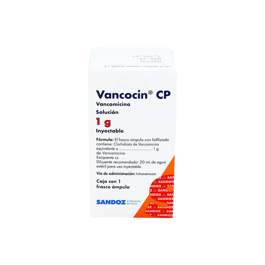 VANCOCIN CP VANCOMICINA 1 GRAMO CAJ/1 FAM