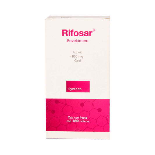 RIFOSAR SEVELAMERO 800 MG CAJ/180 TAB