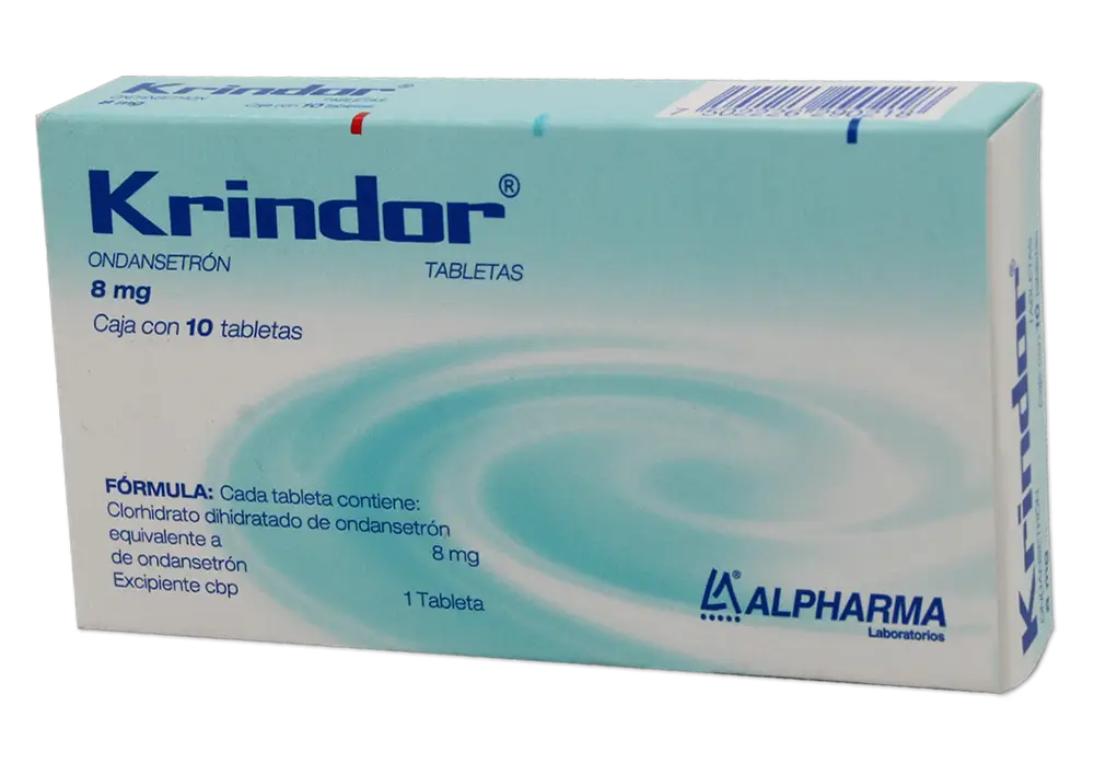 KRINDOR ONDANSETRON 8 MG CAJ/10 TAB