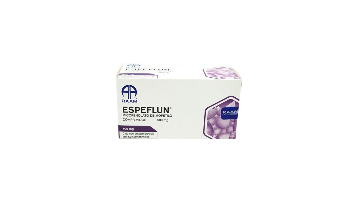 ESPEFLUN MICOFENOLATO DE MOFETILO 500 MG COMP CAJ/50