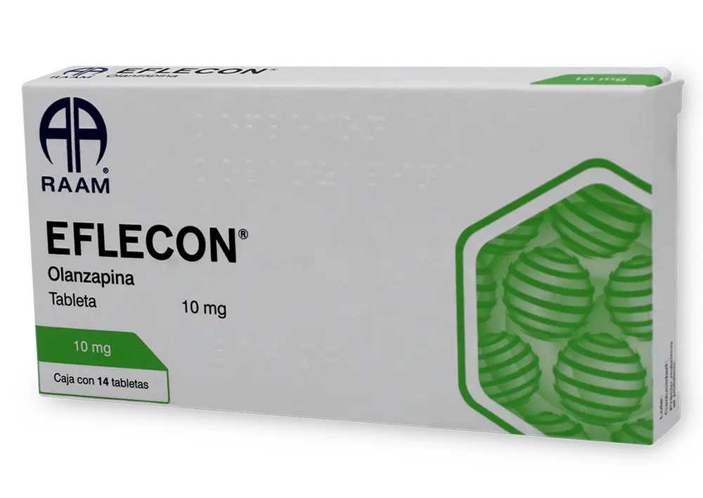 EFLECON  OLANZAPINA 10 MG CAJ/ 14TAB