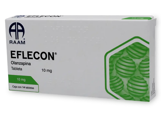 EFLECON  OLANZAPINA 10 MG CAJ/ 14TAB