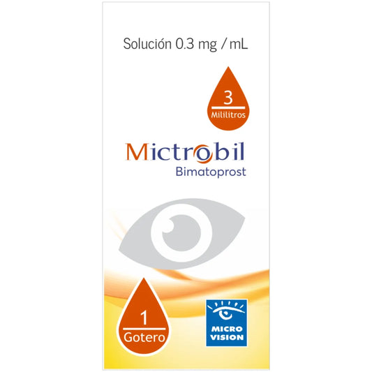 MICTROBIL BIMATOPROST 0.3 MG/ ML CAJ/3 ML