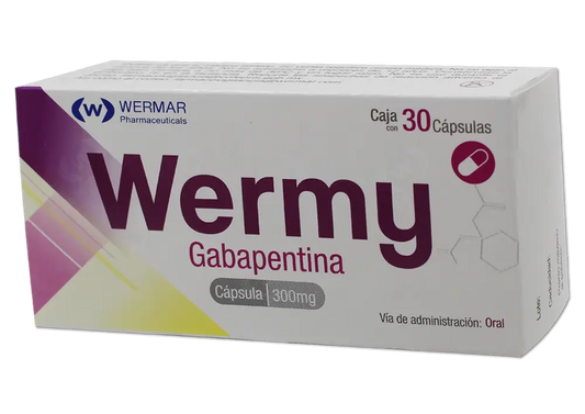 WERMY  GABAPENTINA 300 MG C/30 CAPS