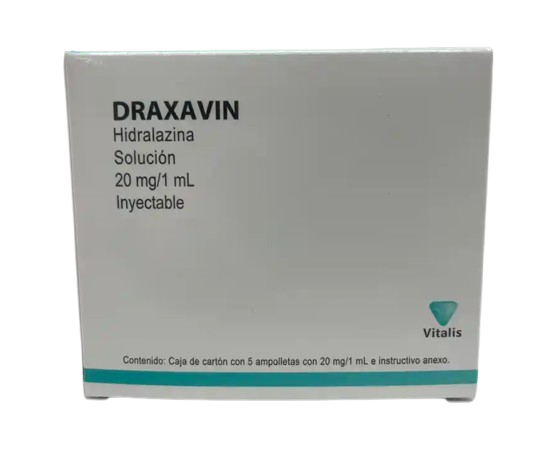 DRAXAVIN HIDRALAZINA 20 MG/ML FAM C/5