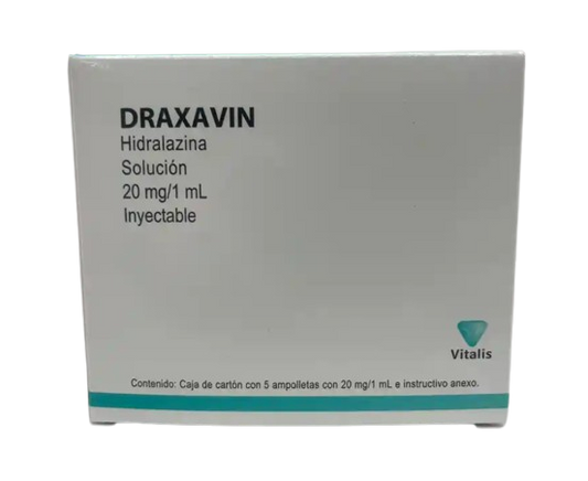 DRAXAVIN HIDRALAZINA 20 MG/ML FAM C/5