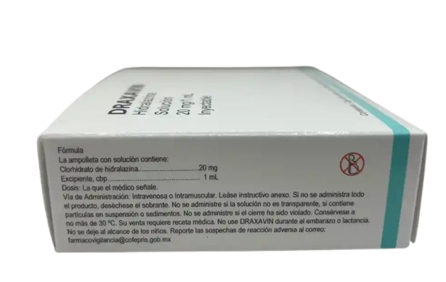 DRAXAVIN HIDRALAZINA 20 MG/ML FAM C/5