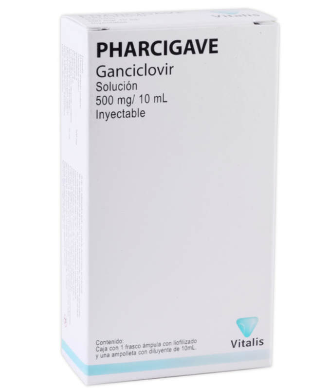 PHARCIGAVE GANCICLOVIR 500MG/10ML FAM  C/1