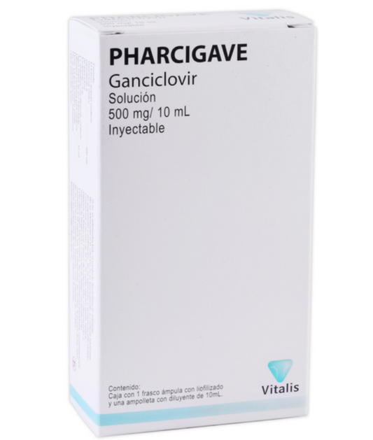 PHARCIGAVE GANCICLOVIR 500MG/10ML FAM  C/1