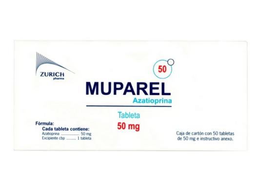 MUPAREL AZATHIOPRINE 50 MG TAB BOX/50