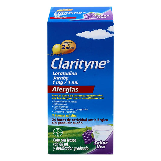 CLARITYNE LORATADINA UVA 1MG/1 ML CAJ/60 ML