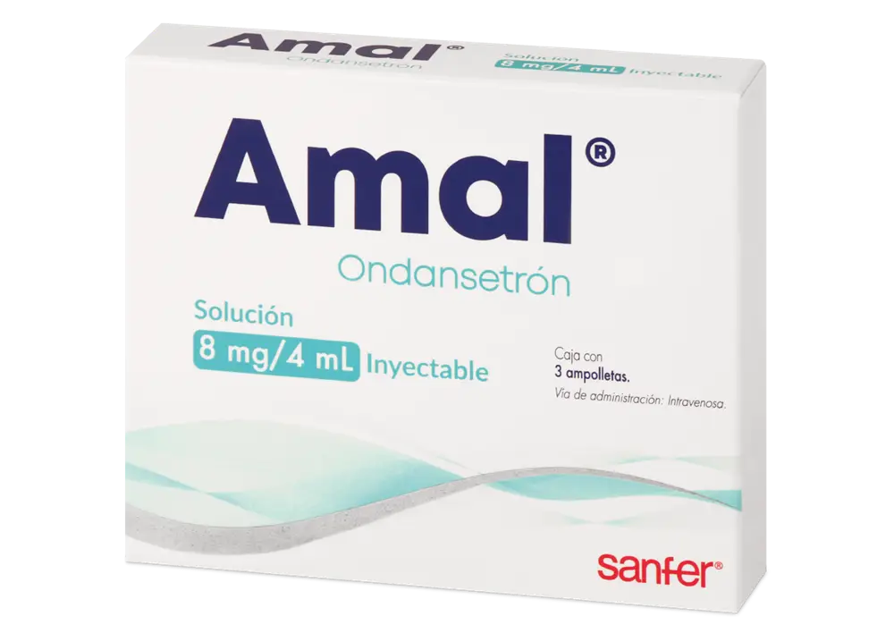 AMAL ONDANSETRON 8MG/4 ML CAJ/3 AMP