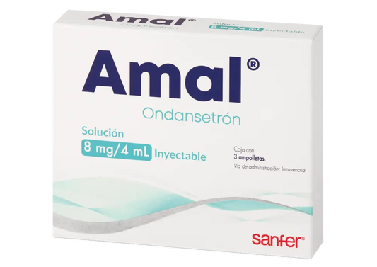 AMAL ONDANSETRON 8MG/4 ML CAJ/3 AMP