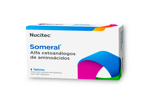 SOMERAL ALFA-CETOANALOGOS 640 MG TAB CAJ/100
