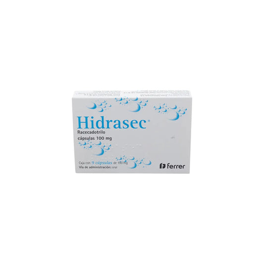 HIDRASEC RACECADOTRILO 100 MG CAJ/9 CAPS