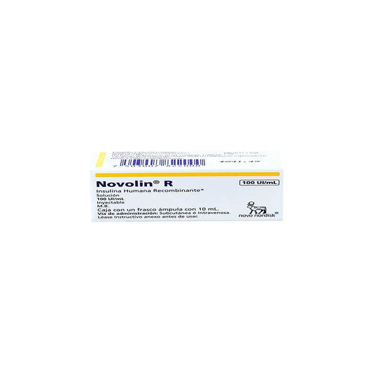 NOVOLIN R  INSULINA HUMANA ISOFANA 100 UI/ML 1FAM C/10 ML