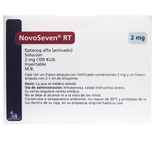 NOVOSEVEN RT EPTACOG 2MG/2.1ML F A CAJ C/1