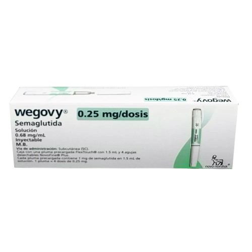 WEGOVY SEMAGLUTIDA 0.25 MG/DOSIS  1 JPLL 4 DOSIS