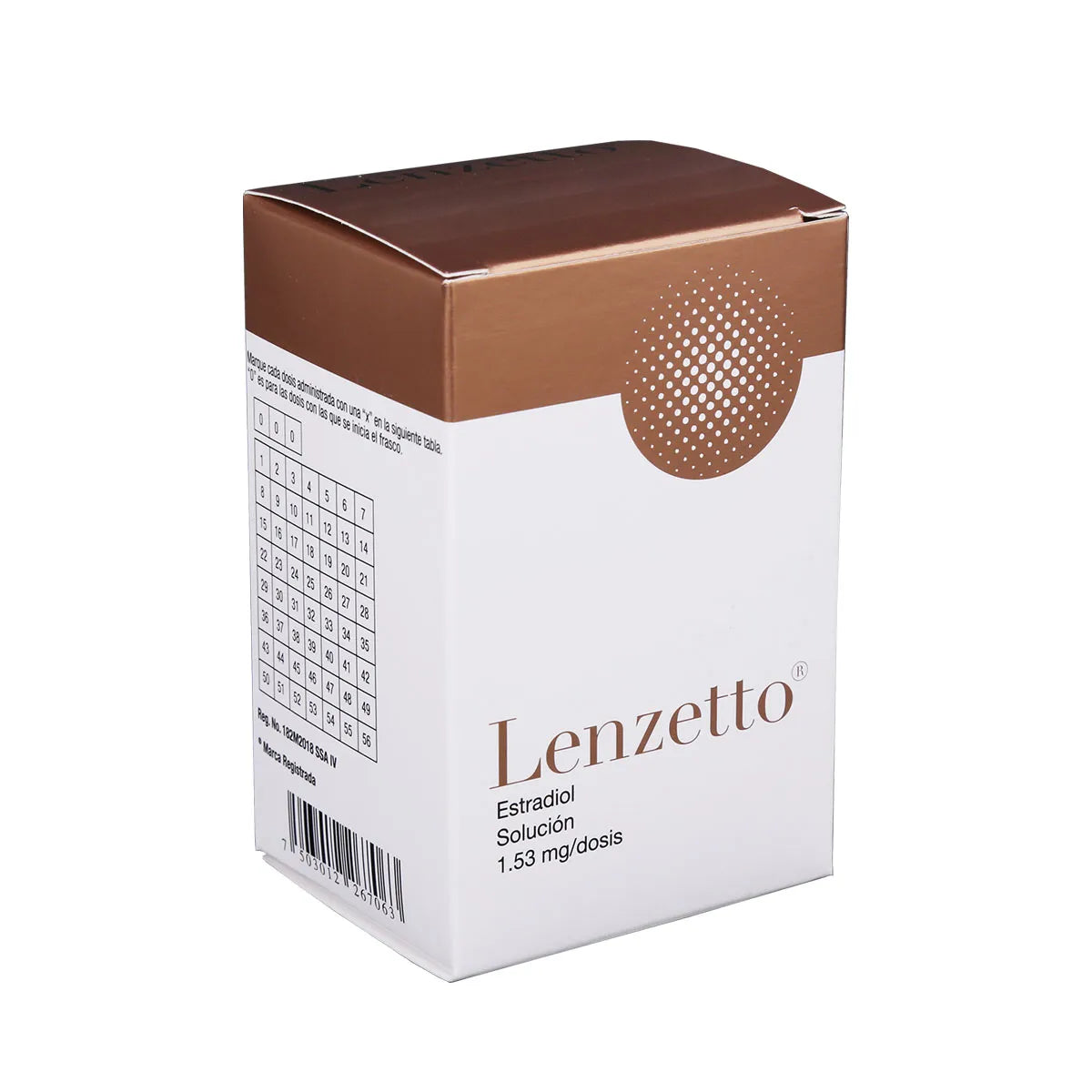 LENZETTO ESTRADIOL 1.53/MG DOSIS TRANSDERMICA CAJ/56 DOSIS