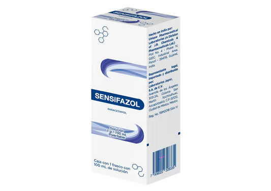 SENSIFAZOL PARACETAMOL 1GR/100 ML CAJ/100 M