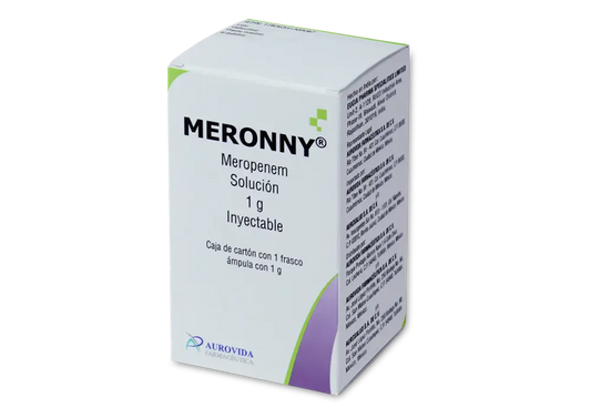 MERONNY MEROPENEM 1 GRAMO CAJ/1FAM