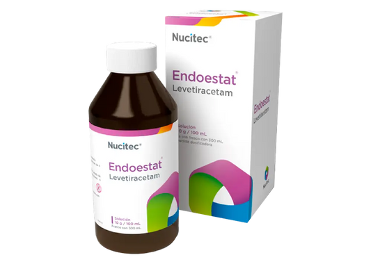 ENDOESTAT LEVETIRACETAM SOL 10 G/100 ML CAJ/ 1 FCO 300 ML