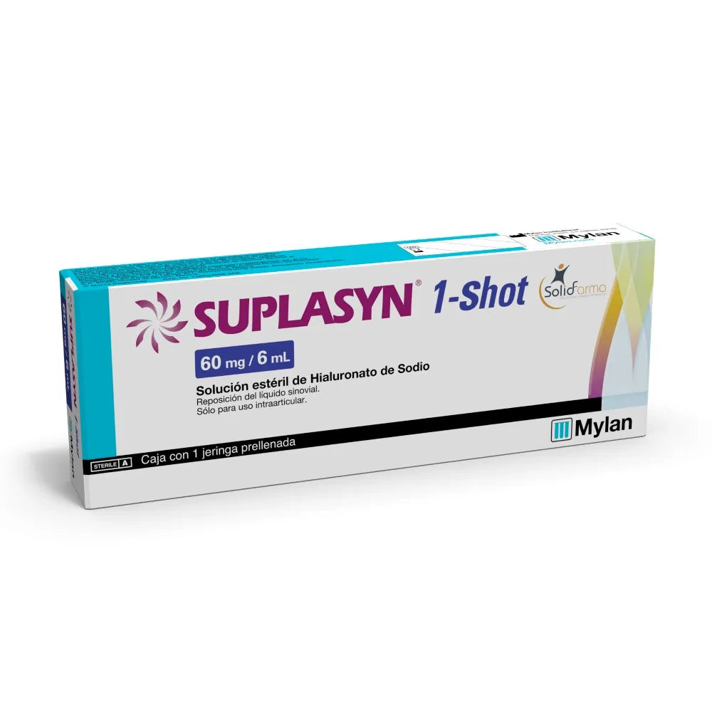 SUPLASYN 1-SHOT HIALURONATO DE SODIO 60 MG/6 ML CAJ/ 1JGP