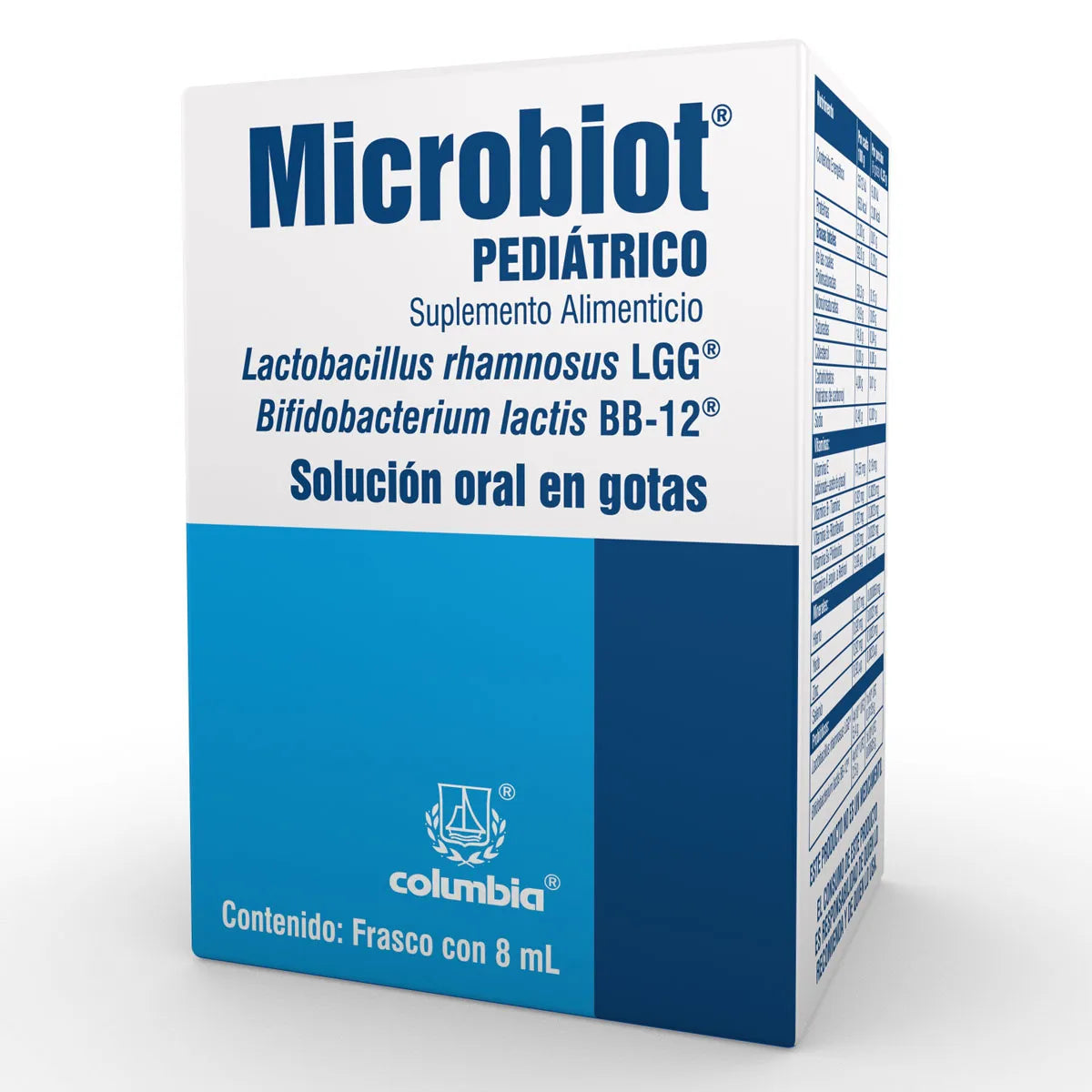 MICROBIOT PEDIATRICO  LACTOBACILLUS RHAMNOSUS/ BIFIDOBACTERIUM LACTIS  GOTAS 8ML