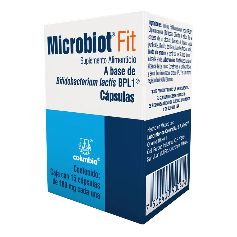 MICROBIOTFIT BIFIDOBACTERIUM LACTIS 180 MG CAJ/15CAP