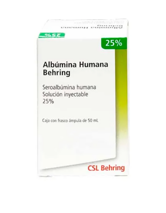 ALBUNATE  ALBUMINA HUMANA 25 % 10 G/50 ML1 FAM CAJ/1