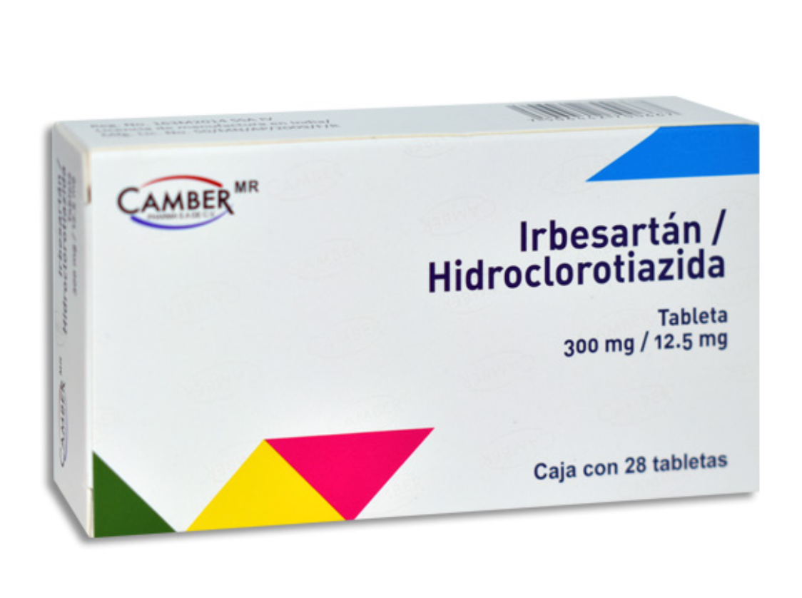 IRBESARTAN/HIDROCLOROTIAZIDA 300MG/12.5 MG TAB CAJ/28