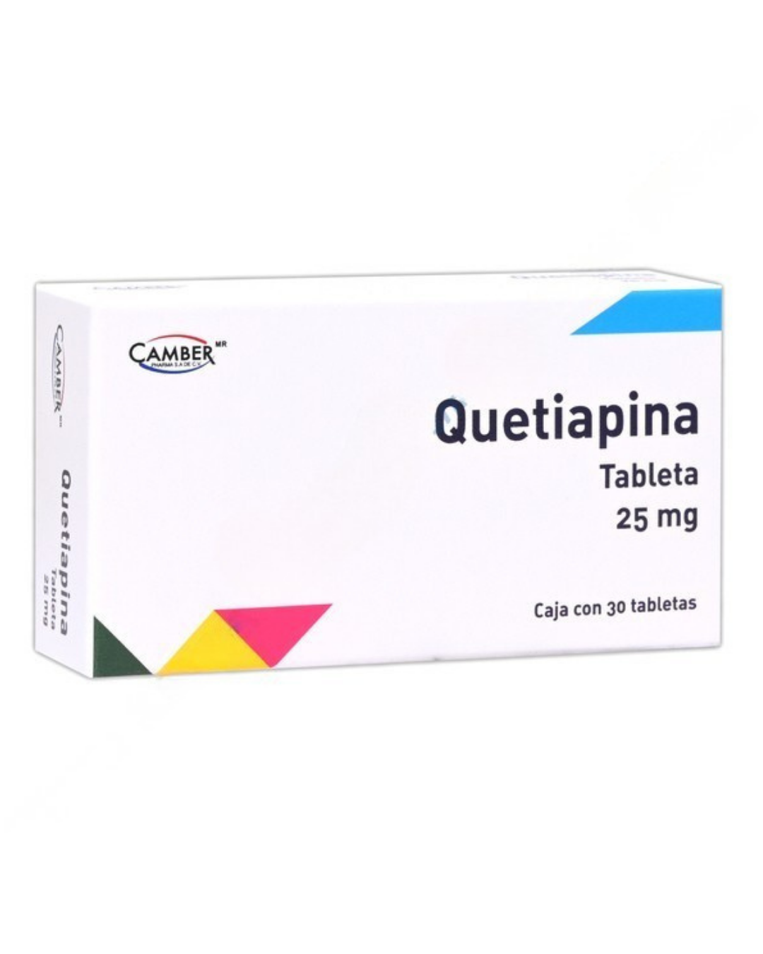 QUETIAPINA CAMBER 30 TABS 25 MG