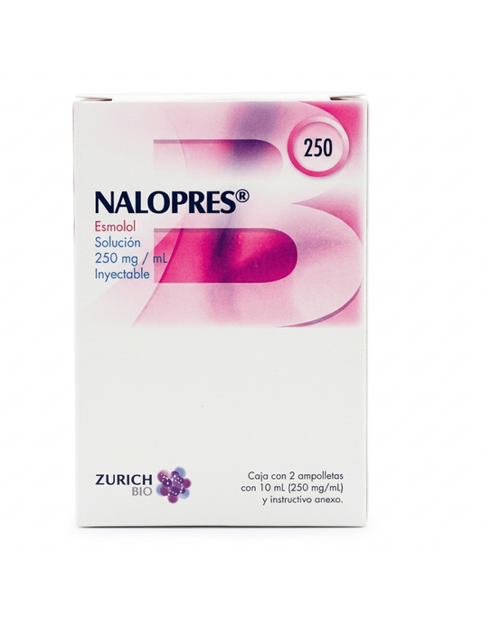 Nalopres Esmolol 250Mg/mL C/2 Amp 10mL