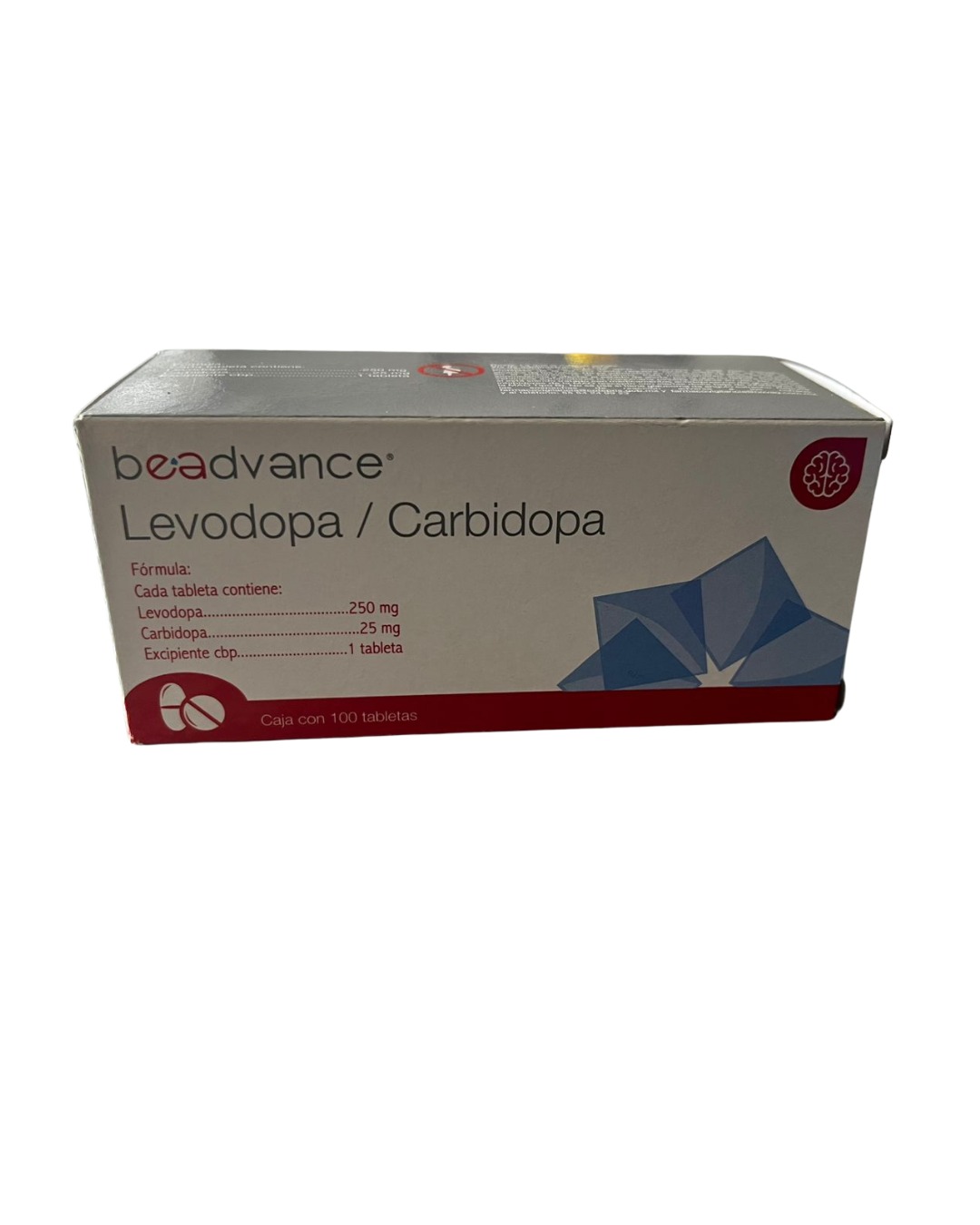 LEVODOPA/CARBIDOPA 250MG/25 MG CAJA CON 100 TABLETAS