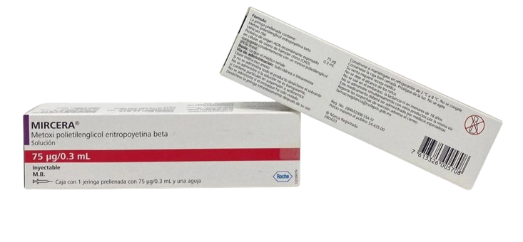 MIRCERA METHOXIPOLYETHYLENE ERYTHROPOIETIN BETA 75MCG/3ML JGP BOX C/1