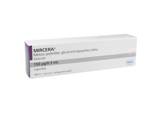MIRCERA METHOXYPOLYETHYLENE ERYTHROPOIETIN BETA 150MCG/3ML JGP BOX C/1