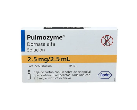PULMOZYME ALFA DORNASA 2.5MG/2.5ML FAM CAJ C/6