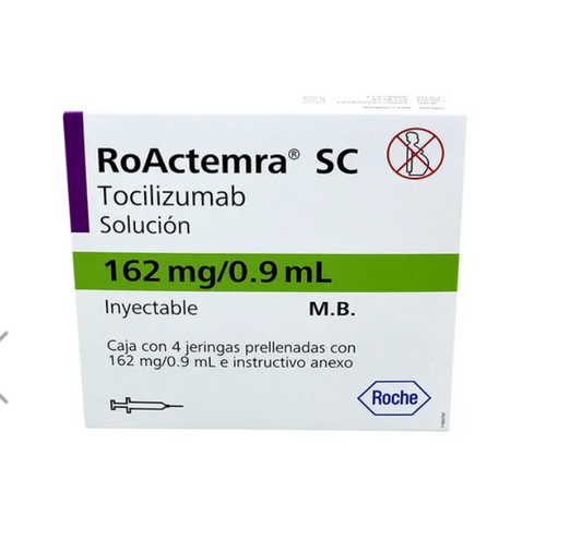 ROACTEMRA SC TOCILIZUMAB 180MG/ML JGP 0.9ML CAJ C/4