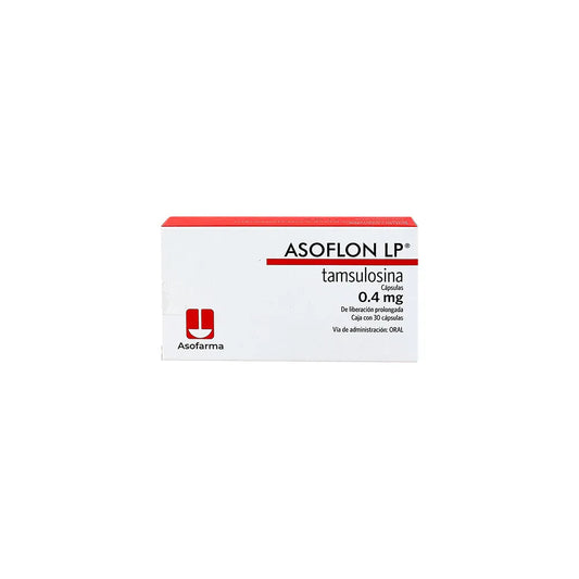 ASOFLON LP TAMSULOSINA 0.4 MG CAJ/30 TAB