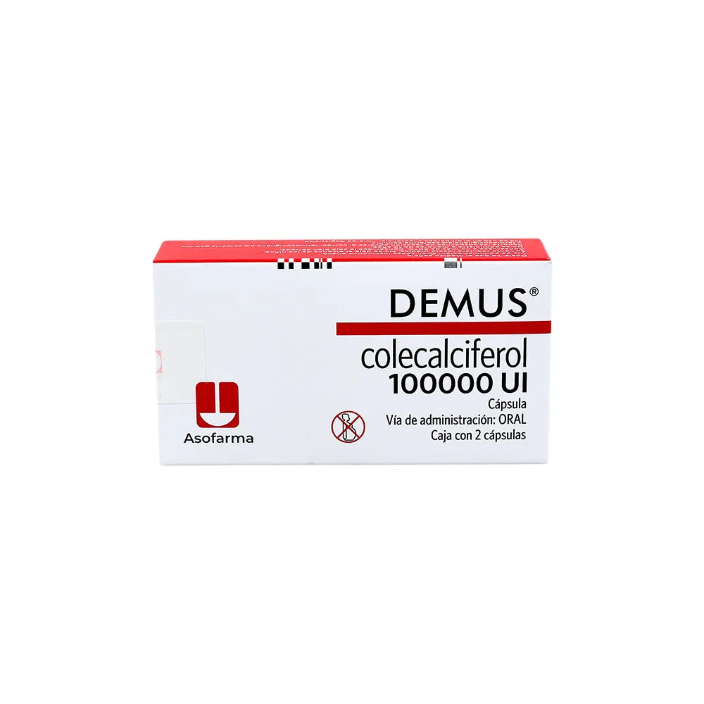 DEMMUS COLECALCIFEROL 100000UI CAJ/2 TAB