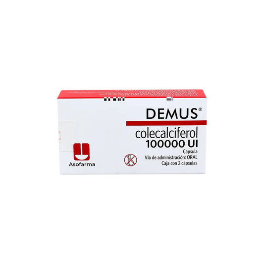 DEMMUS COLECALCIFEROL 100000UI CAJ/2 TAB