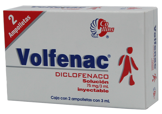 VOLFENAC  DIFLOCENACO 75 MG INY CAJ/2 FAM