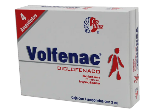 VOLFENAC DICLOFENACO 75 MG CAJ/4 AMP