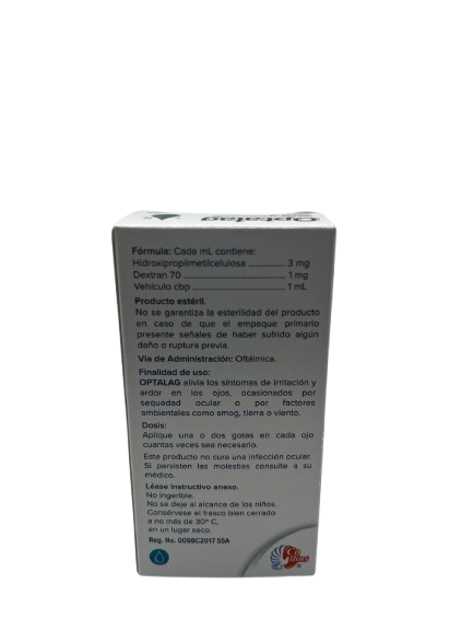 OPTALAG LUBRICANTE OFTALMICO FRASCO CON 15 ML