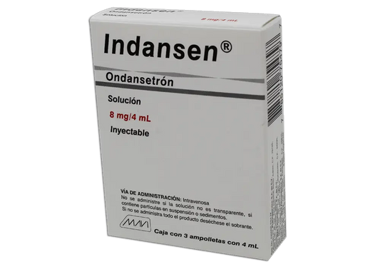 INDANSEN ONDANSETRON 8MG/4 ML CAJ/3 AMP