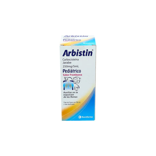 ARBISTIN PED CARBOCISTEINA 250 MG/5 ML CAJ/1 FCO 150 ML