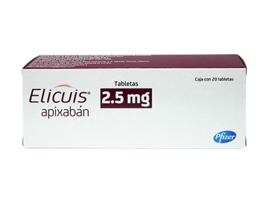 ELICUIS APIXABAN 2.5MG TAB CAJ C/20