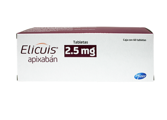 ELICUIS APIXABAN 2.5MG TAB CAJ C/60